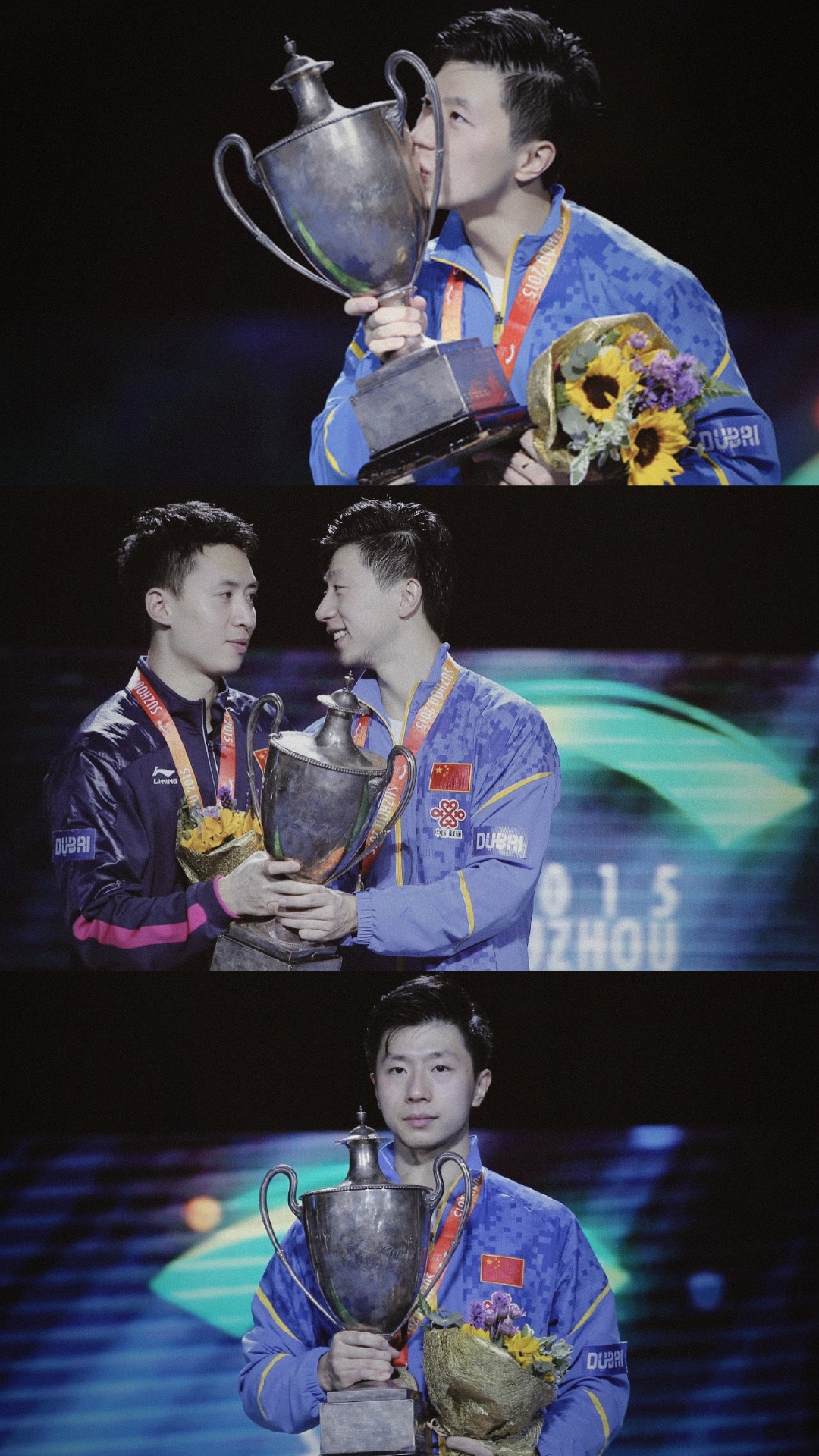 包含德国乒乓球队鏖战奥地利乒乓球队，马龙完成帽子戏法的词条